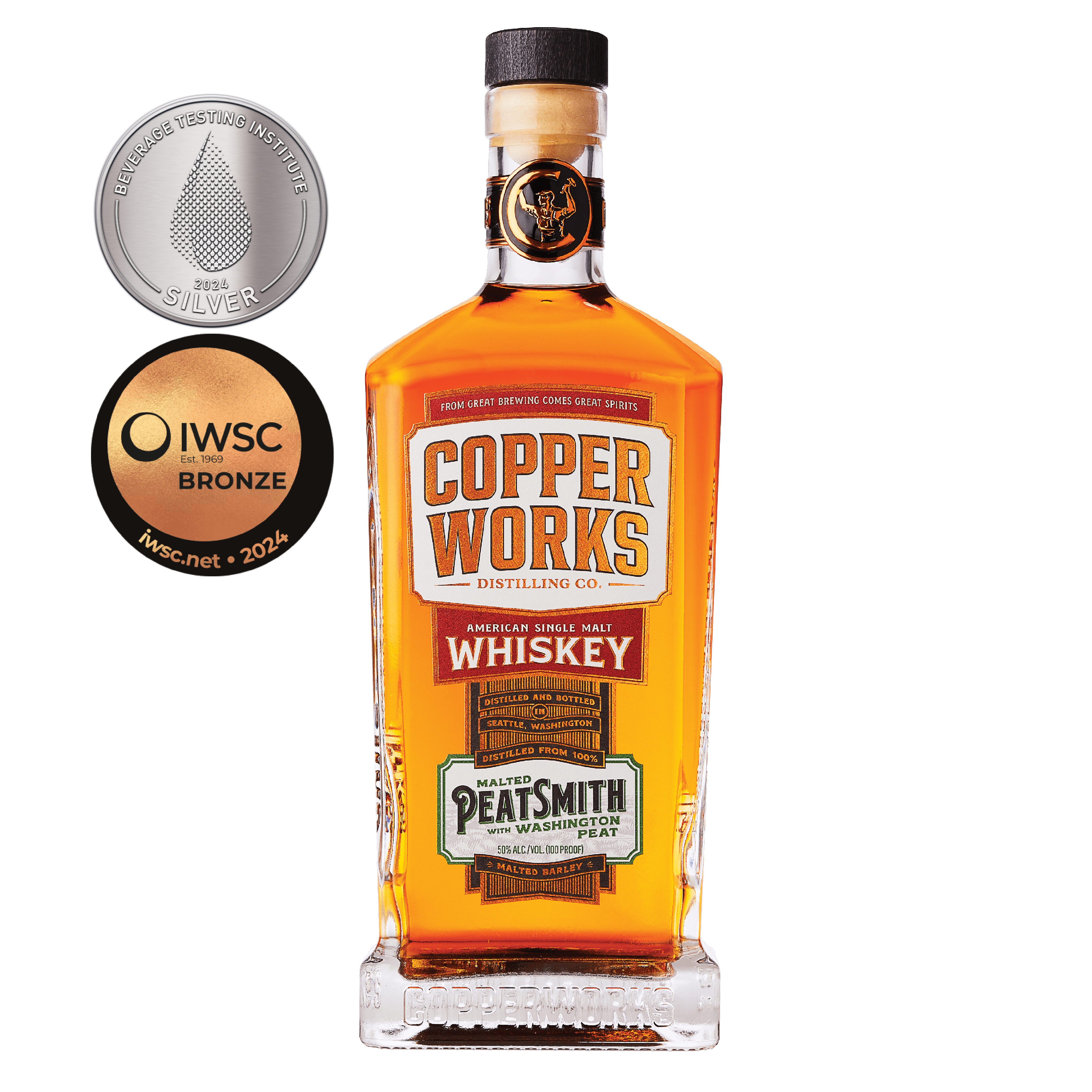 ヴィンテージ ウイスキースキットル Cooper Brothers&Sons Copperworks Peatsmith American Single Malt Whiskey (700ml